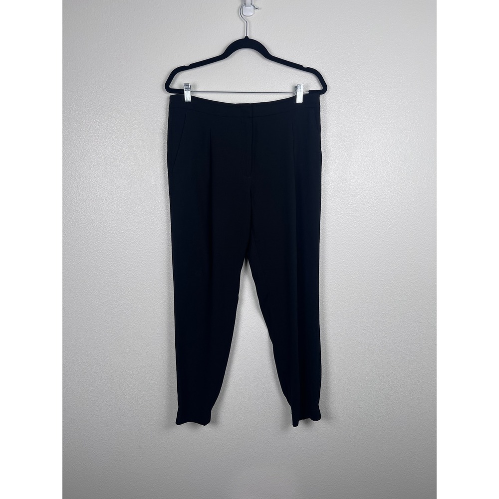 Babaton Aritzia Women Black Tapered Trousers High Rise Size 10